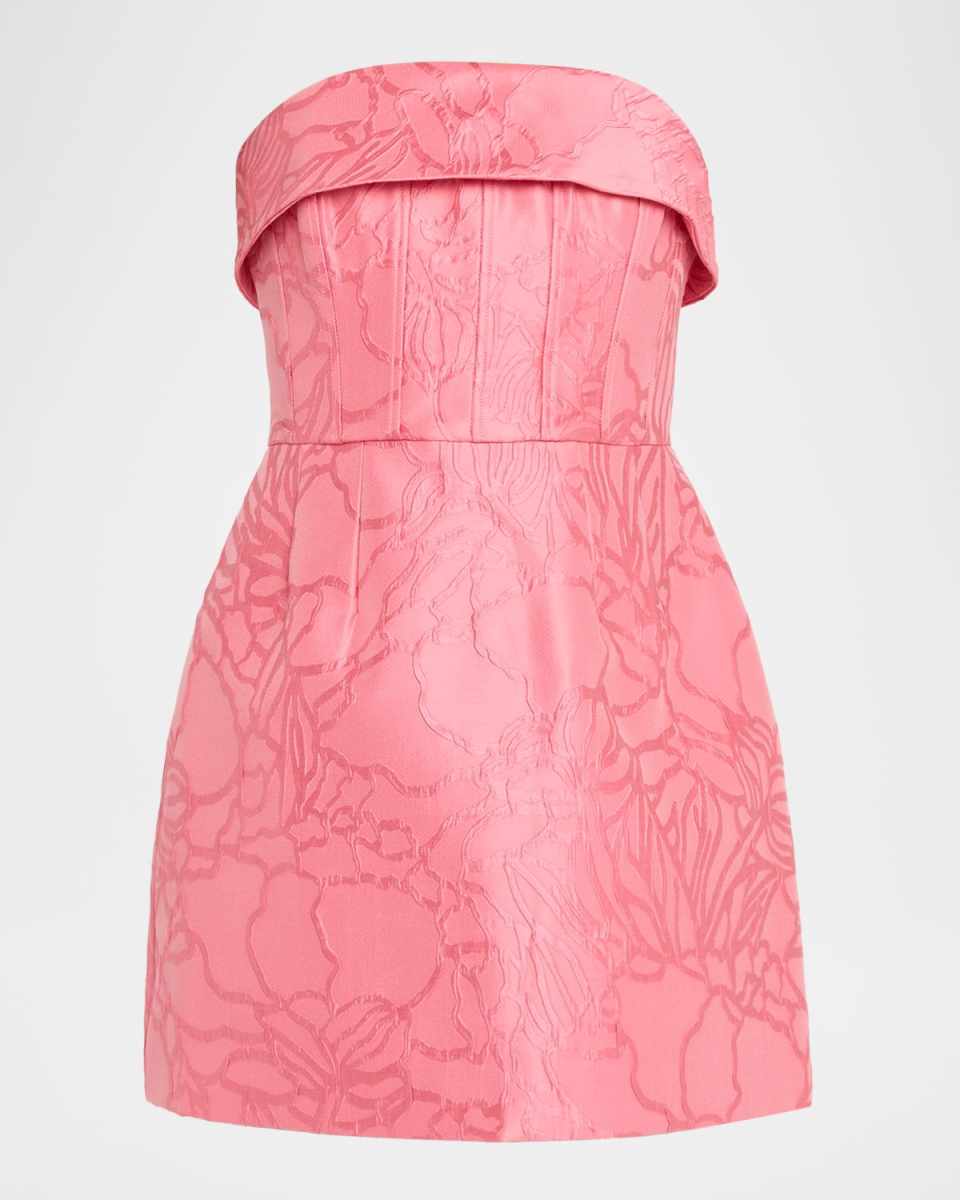 Petra Strapless Jacquard Corset Mini Dress